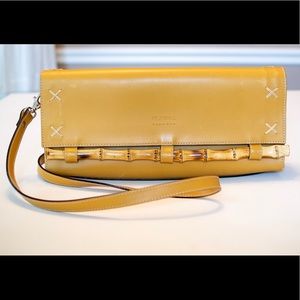 Claudia Firenze Mustard Leather Clutch